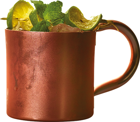 Raw Moscow Mule drink